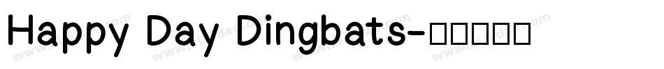 Happy Day Dingbats字体转换